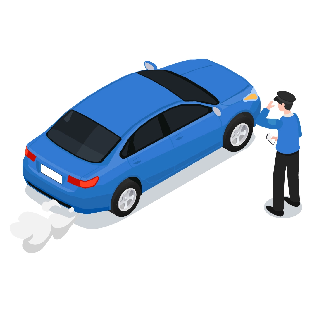 ภาพรถออกจากพื้นที่หลังผ่านการตรวจสอบเรียบร้อย พร้อมเจ้าหน้าที่อำนวยความสะดวกในการออก